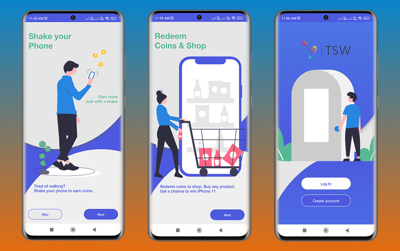 TapShakeWalk App