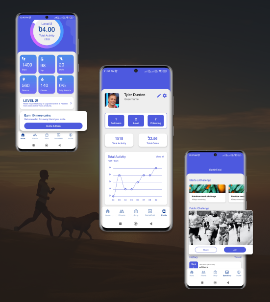 TapShakeWalk App